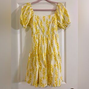 Jessica Simpson open back floral dress - M